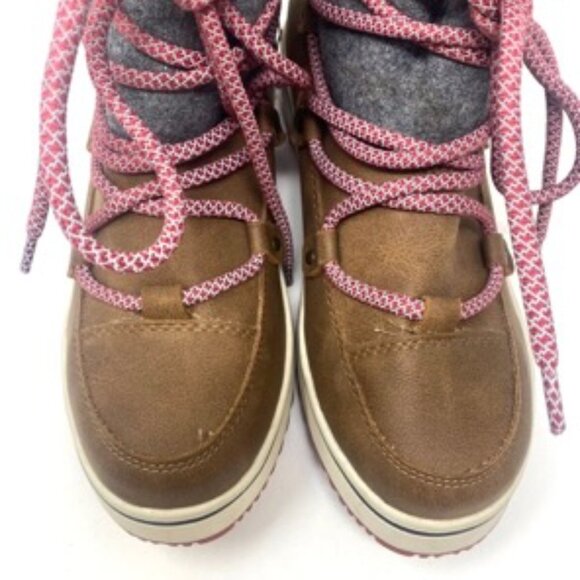 Maurices Women's Mandy Hybrid Duck Boots Brown Outdoor Winter Lace Up Size 9M - Picture 7 of 9